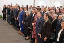 2. 10. 2022, Libelie – Predsednik Republike Slovenije Borut Pahor se je kot slavnostni govornik udeleil osrednje prireditve ob 100. obletnici prikljuitve vasi Libelie k matini domovini (Neboja Teji/STA)
